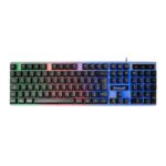 Teclado Gamer TGT M60 A1 Rainbow ABNT2 Transparente e Preto - TGT-M60A1-RBW01