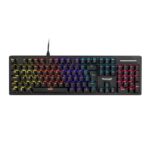 Teclado Mecânico TGT Sherman V3 Rainbow Switch Azul ABNT2 Preto - TGT-SHR-RBW03