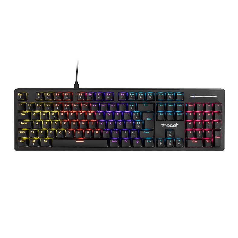6b30e848236b967fc697d0c172c9cc53.jpg Teclado Mecânico TGT Sherman V3 Rainbow Switch Azul ABNT2 Preto - TGT-SHR-RBW03 - Imagem 1