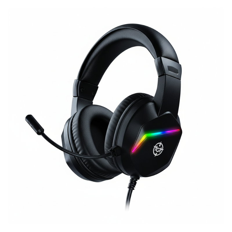 6b6cdc3fa276a6acf7296eff6323f121.png Headset Gamer TGT Diver V2 Rainbow 40mm Preto - TGT-DVR-RGB02 - Imagem 1
