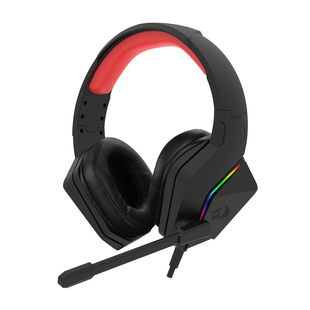 6ec3b8639357c90807a1b43069321a61.jpg Headset Gamer Redragon Paris RGB 7.1 Driver 50mm Preto - H390-RGB - Imagem 1