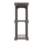 Estante 3 Prateleiras Plástica Poly 3 Grifit Multi-Uso Cinza Mushroom 93x70x35 - Imagem 4