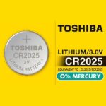 Pilha Moeda 2025 Toshiba Lithium 3V 1 Unidade - CR2025 - Imagem 2