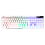 Teclado Gamer Rise Mode G1 Semi Mecânico Full RGB Rainbow USB Branco - RM-TG-01-FW