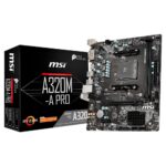 Placa Mae MSI A320M-A Pro AMD DDR4 AM4 mATX
