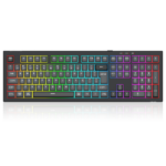 Teclado Membrana Redragon Crux Pro RGB Sem Fio Full Size Preto e Cinza - K518RGB-PRO-GB