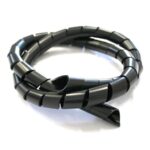 Organizador De Cabos MD9 3/4 1.0 Metro O&M Preto