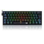 Teclado Mecanico Fizz Redragon Preto RGB Swit/Red K617-RGB-B