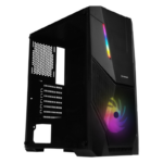 Gabinete Gamer Fortrek Black Hawk 1Fan S/Fonte MidTower RGB ATX Lateral Acrílico Preto - 70570