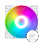 Cooler Fan Snaker Shadow LED Rainbow 120mm Silencioso PC Branco - Imagem 3