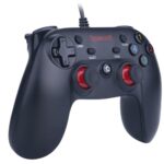 Controle Saturn Redragon PC/PS3 Preto Fosco/Vermelho - Imagem 4