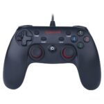 Controle Saturn Redragon PC/PS3 Preto Fosco/Vermelho