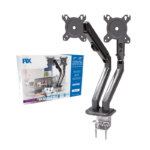 Suporte Monitor Pix Ajustável 17" a 32" Com Braço Mecânico Duplo Preto - PX-25