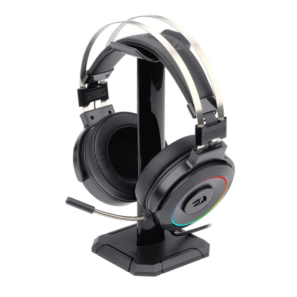 9b16428dff8bdae65bd91d09843ad27a.jpg Headset Gamer Redragon Lamia 2 RGB 40mm 7.1 Suporte Incluso - H320RGB-1 - Imagem 1
