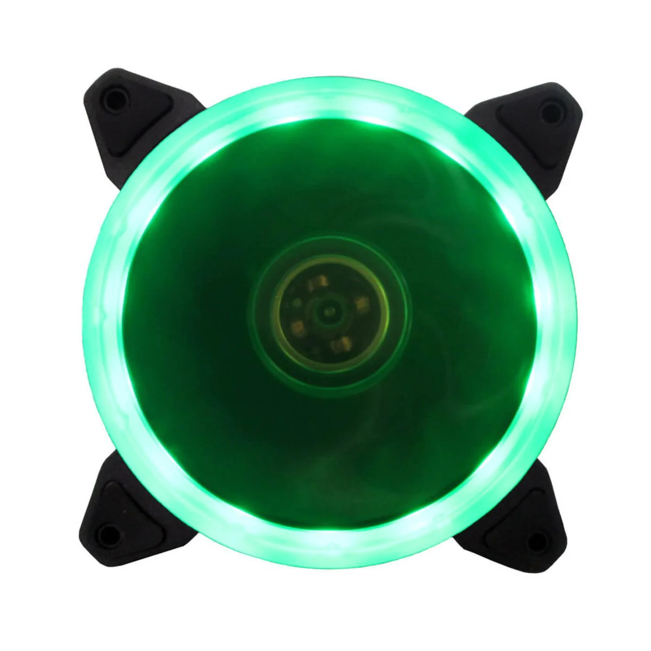 9b70f97fb3b9ed15dfb105ec2bf1c217.webp Cooler Fan BlueCase BFR-05G Ring 120mm Led Verde 12V - BFR-05G - Imagem 1