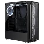 Gabinete Gamer Rise Mode Z3 Glass S/Fan S/Fonte Lateral Vidro Fumê Preto - RM-Z03-03-FB