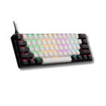 Teclado Mecânico Gamer Gamdias Aura GK2 Branco e Preto Switch Azul ABNT2 - Imagem 2