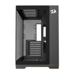 Gabinete Gamer Redragon Scalpel ARGB ATX Aquário C/Fita LED S/Fan Preto - GC-628 - Imagem 2