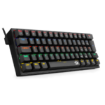 Teclado Mecanico Fizz Redragon Preto Rainbow Switch Azul K617-RB - Imagem 2