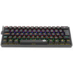 Teclado Mecanico Fizz Redragon Preto Rainbow Switch Azul K617-RB - Imagem 4