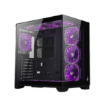 Gabinete Gamer Rise Mode Galaxy Glass Standard V2 S/Fan S/Fonte MidTower USB 3.0 Preto - Imagem 2