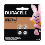 Pilha Botão Duracell Alcalina 1,5v LR44 Com 4 Pilhas Longa Duração - A76 - Imagem 3