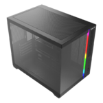 Gabinete Gamer Redragon Wideload Mini Lite RGB S/Fan S/Fonte Micro ATX Preto - CA-611B - Imagem 6