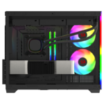Gabinete Gamer Redragon Wideload Mini Lite RGB S/Fan S/Fonte Micro ATX Preto - CA-611B - Imagem 3