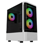 Gabinete Gamer Gamdias Talos E3 CG ARGB 3 Fans S/Fonte MidTower Branco - TALOS E3 CG WH - Imagem 3