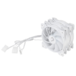Kit 3 Fans Rise Mode X Led Rainbow 120mm Molex Branco - RM-XLD-02-RBW - Imagem 5