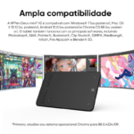 Mesa Digitalizadora XP-Pen Deco Mini7 V2 8 Teclas De Atalho 5080LPI 16384 Pressão Preto - DECO MINI7 V2 - Imagem 4