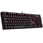 Teclado Mecânico Gamer Redragon Mitra Led Vermelho Switch Marrom Full Size USB 2.0 - K551-1 - Imagem 2