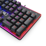 Teclado Gamer Redragon Ratri RGB Borda Iluminada USB Switch Marrom Full Size Preto - K595RGB - Imagem 6