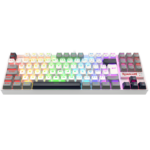 Teclado Mecânico Gamer Redragon Kumara RGB Switch Marrom TKL USB Branco Preto e Cinza - K552WGL-RGB - Imagem 3