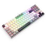 Teclado Mecânico Gamer Redragon Kumara RGB Switch Marrom TKL USB Branco Preto e Cinza - K552WGL-RGB - Imagem 6