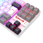 Teclado Mecânico Gamer Redragon Kumara RGB Switch Marrom TKL USB Branco Preto e Cinza - K552WGL-RGB - Imagem 7