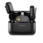 Kit 2 Microfones Lapela Sem Fio Maono Wave T1 Mini e Lightning Case de Carregamento - WM622 - Imagem 2