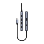Hub Adaptador 6 Em 1 Cudy UH500 Tipo-C Para HDMI 1.4 USB-A + USB-C - UH500 - Imagem 3