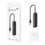 Hub USB Cudy UH40A 4 Portas USB-A 3.2 5 Gbps Preto - UH40A V1.0 - Imagem 3