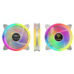 Kit 4 Fans Gamdias Aeolus 120mm Com Controladora Branco - AEOLUS M2-1204R WH - Imagem 2