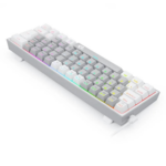 Teclado Mecânico Gamer Redragon Fizz RGB USB 2.0 Cinza e Branco - K617-RGB-GW - Imagem 6