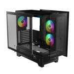 Gabinete Gamer Gamdias Atlas M1 3 Fans S/Fonte ARGB MidTower Frental/Latera Vidro Temperado Preto - Atlas M1 - Imagem 3