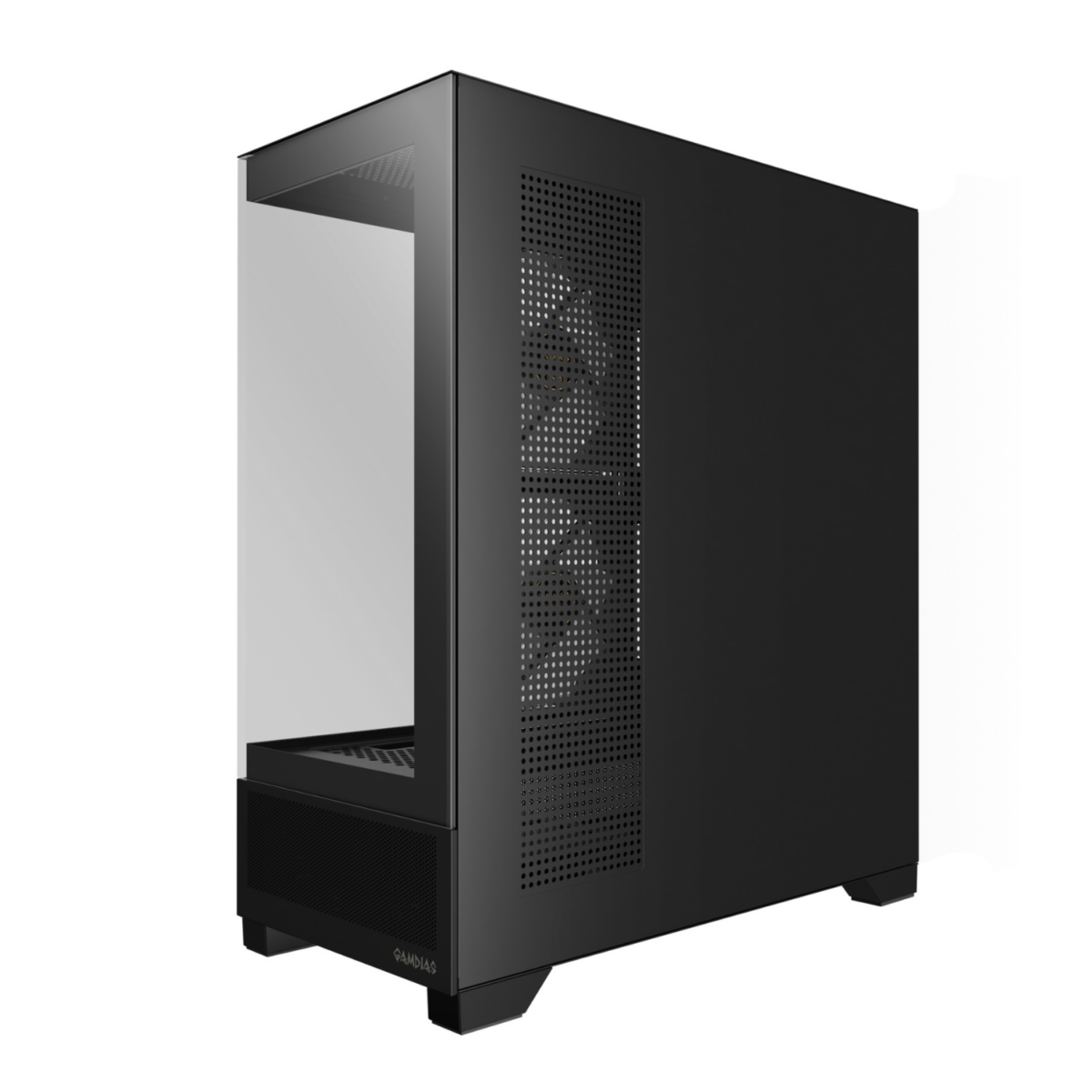 Gabinete Gamer Gamdias Atlas M1 3 Fans S/Fonte ARGB MidTower Frental/Latera Vidro Temperado Preto - Atlas M1 - Imagem 6