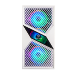 Gabinete Gamer One Power Fractal CC-201W S/Fans S/Fonte Mid Tower Vidro temperado Branco - CC-201W - Imagem 2