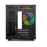 Gabinete Gamer C3Tech Gaming Aquarius S/Fan S/Fonte MiniTower Micro ATX Preto - MT-G810BK - Imagem 4