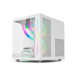 Gabinete Gamer C3Tech Gaming Aquarius S/Fan S/Fonte MiniTower Micro ATX Branco - MT-G810WH - Imagem 3