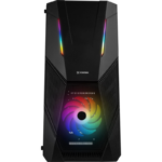 Gabinete Gamer Fortrek Black Hawk 1Fan S/Fonte MidTower RGB ATX Lateral Acrílico Preto - 70570 - Imagem 2