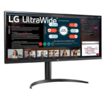 Monitor LG Ultra Wide 34' IPS Full HD HDMI HDR 10 95% sRGB FreeSync Ajuste De Altura Preto - 34WP550 - Imagem 2