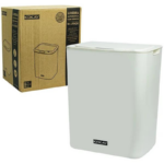 Lixeira Inteligente Kokay Sensor de Aproximação Automático 14 Litros Pilha AA Branco - Imagem 4