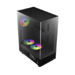 Gabinete Gamer Gamdias Atlas E1 ARGB 3 Fans S/Fonte ATX MidTower Display Digital Preto - Atlas E1 - Imagem 2